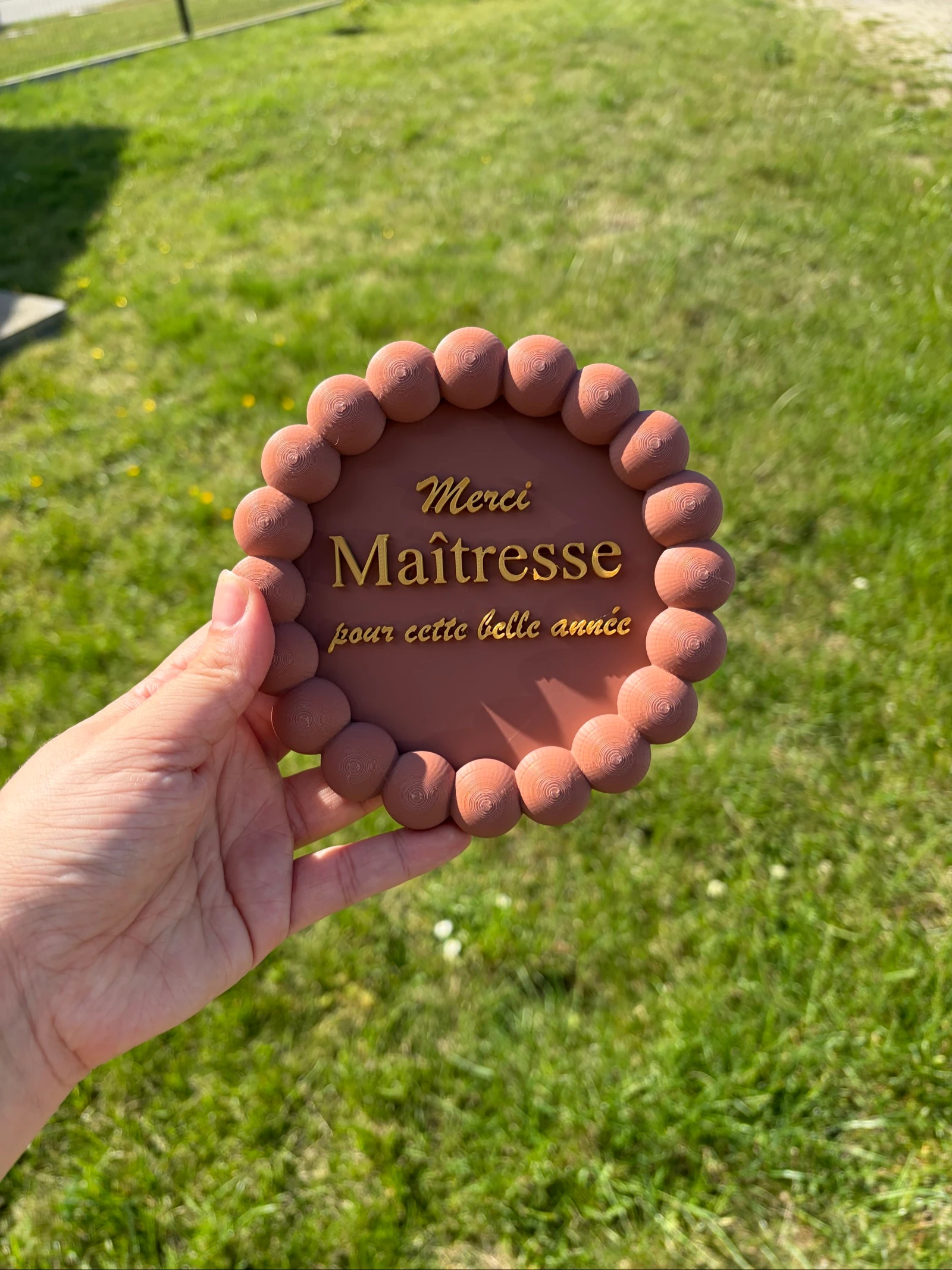 Vide-poche / coupelle décorative "Merci Maîtresse" – cadeau de fin d'année